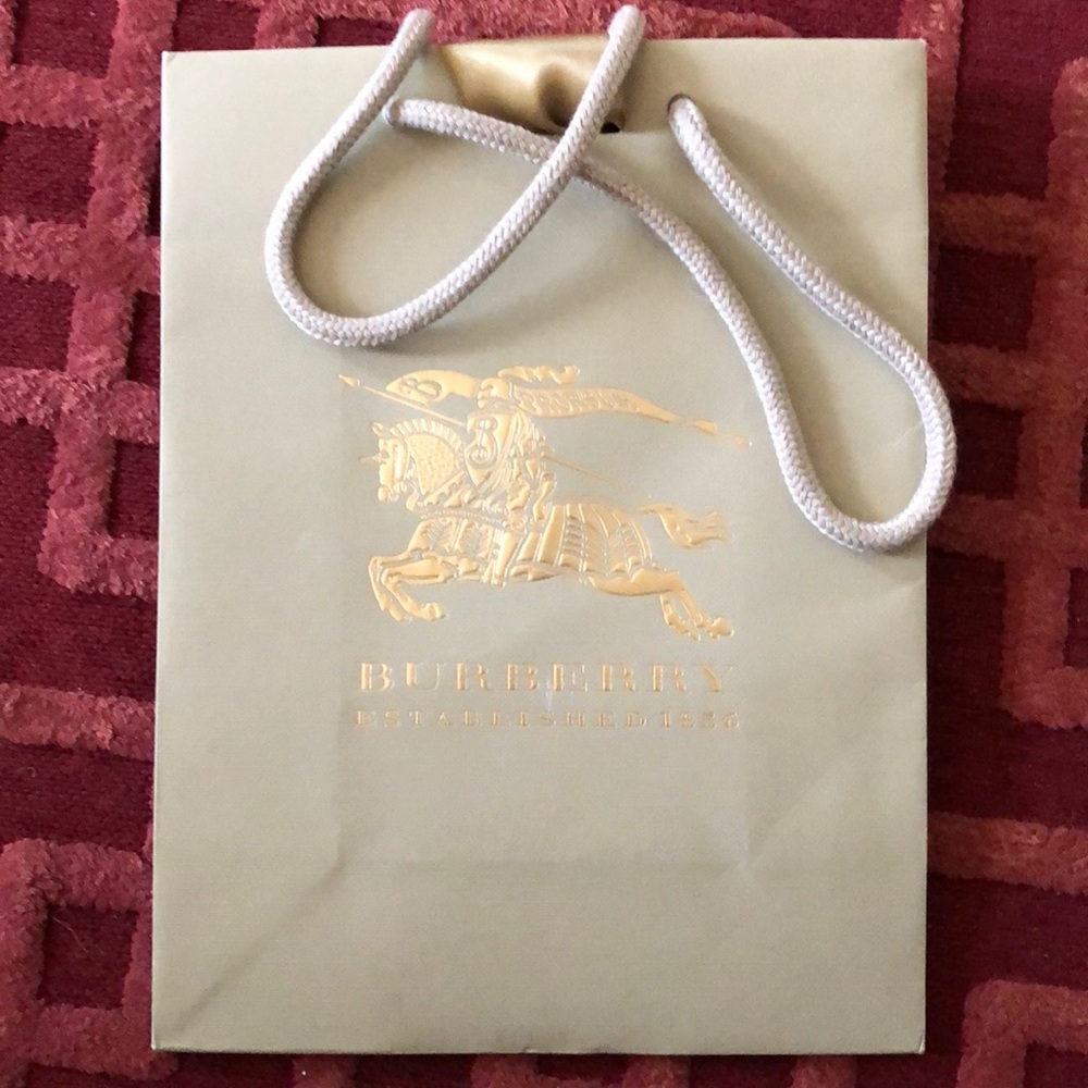 Burberry shopping bag